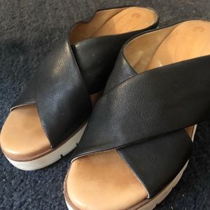 Corso Como Black Leather Slides